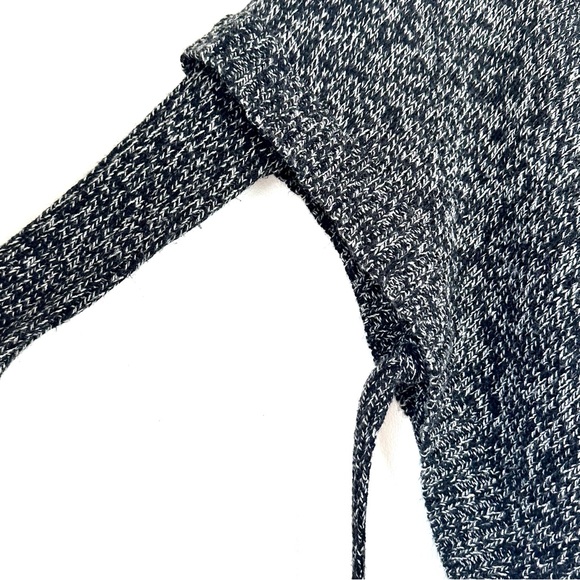 DESIGN LAB | Tunic Chunky Sweater Tie Sides | Black & Grey | Women’s Size Small - Picture 6 of 9